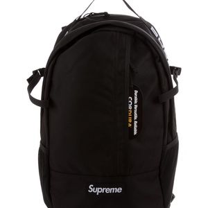 NWT Supreme SS18 Black Cordura 24L Ripstop Nylon Backpack Bag